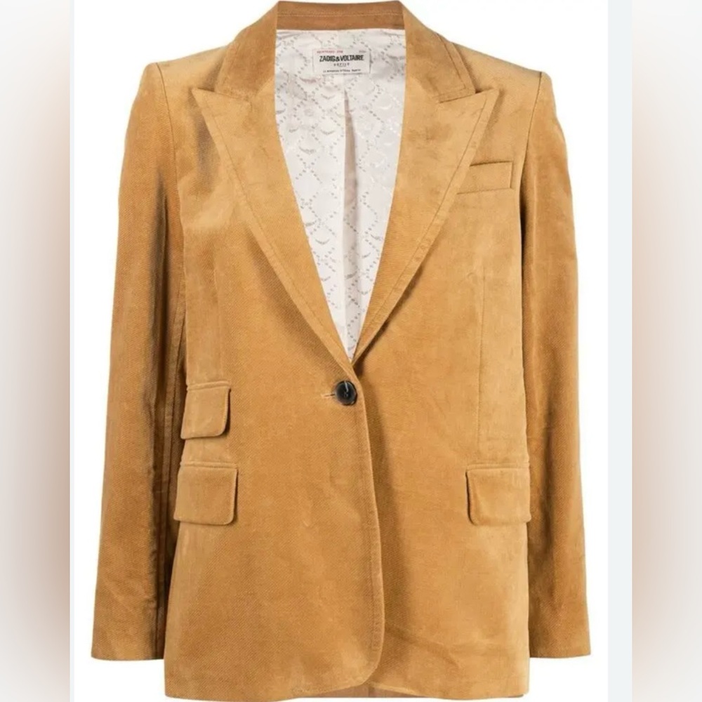 Zadig & Voltaire Venus Blazer in Ocre